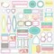 Prima Marketing Inc Journaling Cdstk Stickers- Hello Pastel 655350563486